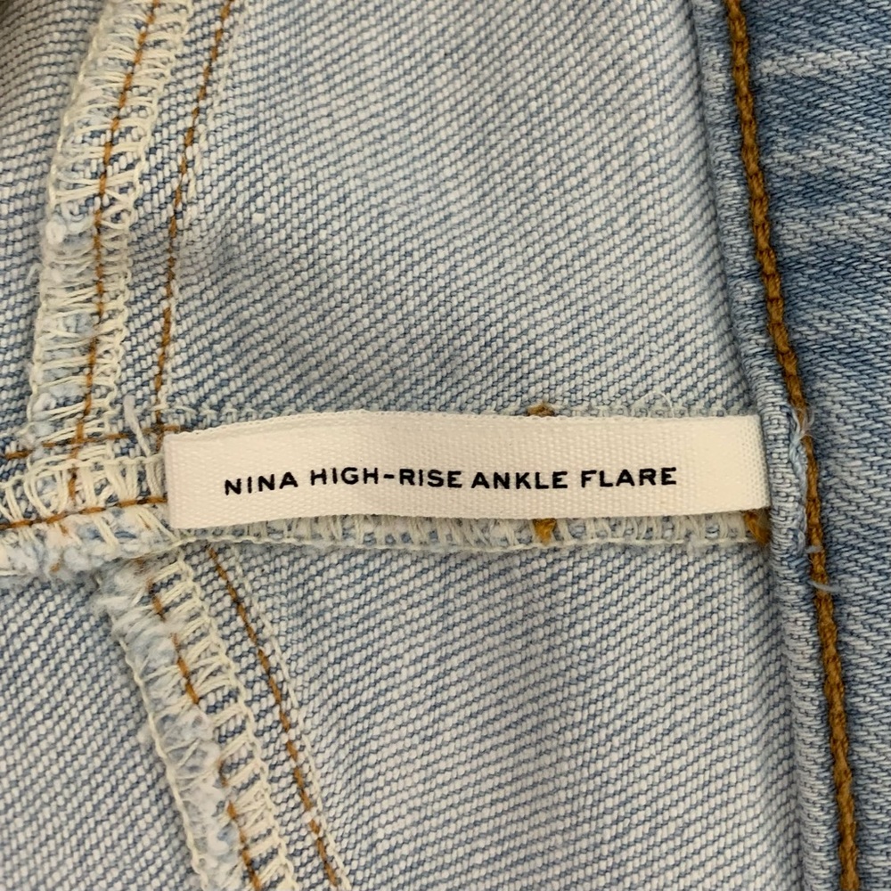 Rag & Bone Nina High Rise Ankle Flare Jeans Light Wash Denim Women’s Size 26 NWT - Picture 11 of 16